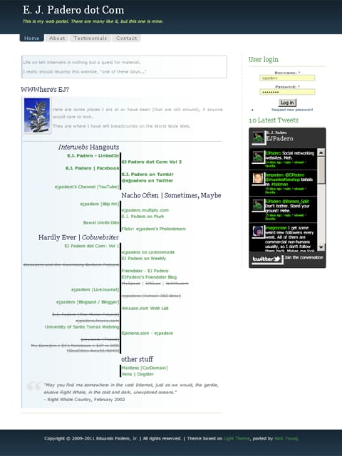 EJPadero dot Com on Drupal 6.x EJPadero dot Com on Drupal 6.x